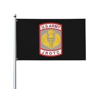 Bandiera Pirati 90X150cm, United States Army Jrotc Crest Sign con Occhielli Bandiere da giardino Rinforzo Bandierine della Decorazione per Interno All'aperto Bar