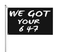 Bandiera Pirati 90X150cm, We Got Your 6,47 Pro T-Rump Conservative Support Doppia Cucitura Bandiere Rinforzo Flag per Giardino Interno Esterno