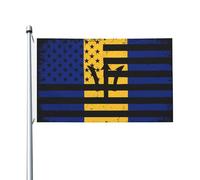 Bandiera Pirati Barbados Barbadian Novelty Style Bandiera Dell'Individualità Gran Bandiera Personalizzata Per La Fattoria All'Aperto, Barca, Feste, 90X150cm