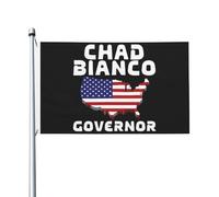Bandiera Pirati Chad Bianco Governor 2026 Bandiera Personalizzata Resistente Ai Raggi Uv Bandiera Dell'Individualità Per La Fattoria All'Aperto, Giardino, Feste, 90X150cm