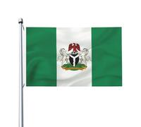 Bandiera Pirati Coat Of Arms Of Nigeria Bandiera Da Giardino Gran Bandiera Personalizzata Per La Fattoria All'Aperto, Cortile, Camion, 90X150cm