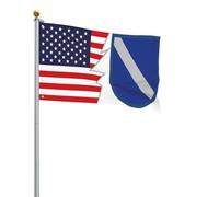 Bandiera Pirati Colori Vivaci, Former Us Army 17Th Aviation Brigade-Pathfinder Platoon Beret Flash And America Rinforzo Bandiere Da Giardino Per Interno Esterno Flag 90X150Cm