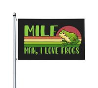 Bandiera Pirati Con Occhielli, Frogs Lover Flag Man I Love Frogs Poliestere Bandiere Per Interno Esterno Bandierine 90X150Cm