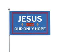 Bandiera Pirati Con Occhielli, I Love Jesus Christ Jesus God Bless My America Personalizzata Bandiere Da Giardino Per Conferenza Celebrazione Flag 90X150Cm