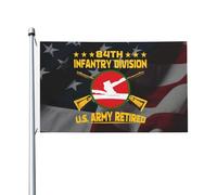 Bandiera Pirati Decorative Bandierine 84Th Infantry Division With Crossed Rifles Retired Resistente Bandiere Da Giardino Per Parata Decorazione Conferenza 90X150Cm