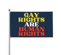 Bandiera Pirati Decorative, Gay Rights Are Human Rights Amercan Lbgt Transgender Pride Doppia Cucitura Bandiere Da Giardino Per Esterno Bar Striscioni Di Bunting 90X150Cm