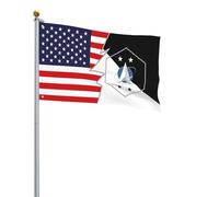 Bandiera Pirati Doppia Cucitura, Flag Of The Senior Enlisted Advisor Of The Space Force And America Resistente Alle Intemperie Bandiere Da Giardino Per Interno Parata Flag 90X150Cm