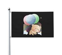 Bandiera Pirati Doppia Cucitura, The Flying Bear Poliestere Bandiere Da Giardino Per Giardino Esterno Flag 90X150Cm