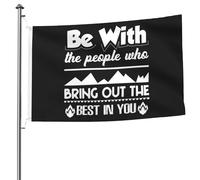 Bandiera Pirati Durevole Bandiere Camping Be With The People Who Bring Out The Best In You Classica Bandierine Della Decorazione Per Conferenza Giardino Balcone 90X150Cm