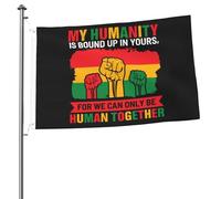 Bandiera Pirati Durevole Bandiere Da Giardino Juneteenth My Humanity Is Bound Up In Yours Rinforzo Flag Per Giardino Parata Esterno 90X150Cm