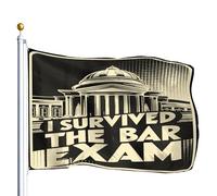 Bandiera Pirati Durevole Bandiere Survived Bar Exam Lawyer Humor Doppia Cucitura Flag Per Balcone Decorazione Ristoranti 90X150Cm