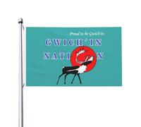 Bandiera Pirati Durevole, Flag Of The Gwich'In Nation Rinforzo Bandiere Da Balcone Per Celebrazione Balcone Flag 90X150Cm