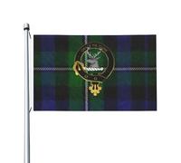 Bandiera Pirati Forbes Tartan Clan Badge Oil Painted Bandiere Da Giardino Colori Vivaci,Con Occhielli Bandierine Della Decorazione Per Esterno Decorazione Balcone 90X150Cm