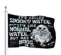 Bandiera Pirati Resistente Alle Intemperie Bandiere It'S Called Spooky Water It'S Like Normal Water But Has Boos Durevole Striscioni Di Bunting Per Conferenza Giardino Ristoranti 90X150Cm