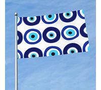 Bandiera Pirati Resistente Alle Intemperie, Evil Eye Con Occhielli Bandiere Da Giardino Per Interno Esterno Flag 90X150Cm