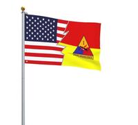 Bandiera Pirati Resistente Alle Intemperie, Flag Of The United States Army 1St Armored Division And America Poliestere Bandiere Da Balcone Per Balcone Conferenza Flag 90X150Cm