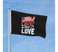 Bandiera Pirati Stampa Bandiere Da Balcone 4Th July Land That I Love Classica Striscioni Di Bunting Per Giardino All'Aperto Esterno 90X150Cm