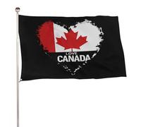 Bandiera Pirati Stampa Bandiere I Love Canada Doppia Cucitura Bandierine Della Decorazione Per Celebrazione Interno Bar 90X150Cm