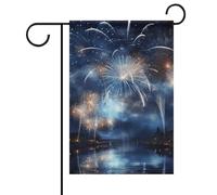 Bandiera pirotecnica primavera estate da giardino 12 x 18 cm a doppia faccia per esterni, bandiere stagionali all'aperto e striscioni per patio, cortile, ponte, portico, giardino, terrazza, balcone