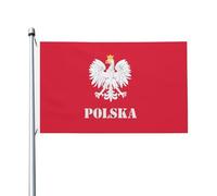 Bandiera polacca della Polonia, 3x5 piedi, resistente allo sbiadimento, per esterni, interni, casa, giardino, cortile, cartello decorativo