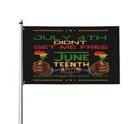 Bandiera Poliestere, Juneteenth Is My Independence Day Flag Black History Month Doppia Cucitura Bandiere Da Giardino Per Conferenza Giardino Bandierine 90X150Cm
