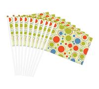 Bandiera portatile colorata retrò astratta convenienza bandiere versatili palo feste parate decorazioni vacanze