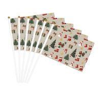Bandiera portatile con scritta "Merry Christmas", versatile, per feste, parate, decorazioni per le vacanze