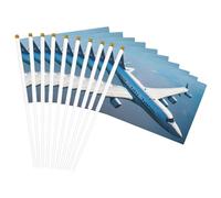 Bandiera portatile con stampa di aeroplani, bandiere versatili per matrimoni, compleanni, vacanze, sport, parate, spettacoli