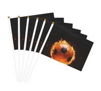 Bandiera portatile con stampa di calcio, bandiere versatili per matrimoni, compleanni, vacanze, sport, parate, spettacoli