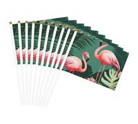 Bandiera portatile con stampa fenicottero rosa convenienza bandiera portatile decorazione matrimoni anniversari vacanze