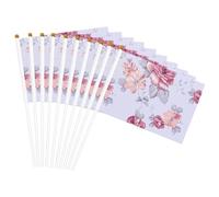 Bandiera portatile con stampa floreale con rose rosse, bandiere portatili, celebrazioni, feste, vacanze, decorazioni per eventi