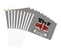 Bandiera portatile con stampa nazionale del Kenya, versatile, per feste, parate, decorazioni per le vacanze