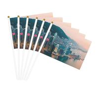 Bandiera portatile leggera con stampa di Hong Kong per interni ed esterni, eventi e feste
