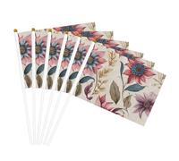 Bandiera portatile leggera da sfilata con stampa floreale bohémien, decorazione per la casa, eventi, uso versatile