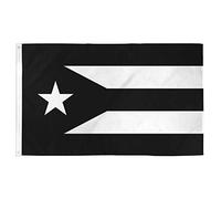 Bandiera Porto Rico Nero Decorazioni Garden Flag Decor Bandiere Pirata Per Interno Esterno Parata 3X5Ft