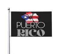 Bandiera portoricana Amapola Boricua, 3x5 piedi, resistente allo sbiadimento, per esterni, interni, casa, giardino, cortile, cartello decorativo