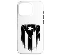 Bandiera portoricana in bianco e nero Puerto Rico Boricua Pride Custodia per iPhone 16 Pro