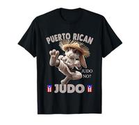 Bandiera portoricana Judo No? Bunny Coqui Taino Boricua Jibaro Maglietta