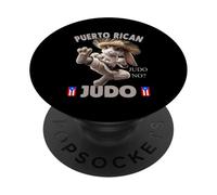 Bandiera portoricana Judo No? Bunny Coqui Taino Boricua Jibaro PopSockets PopGrip Adesivo