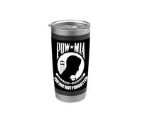 Bandiera POW MIA Bicchiere termico in acciaio inox doppia parete