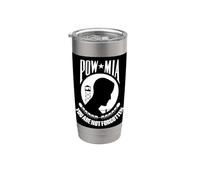 Bandiera POW MIA Bicchiere termico in acciaio inox doppia parete
