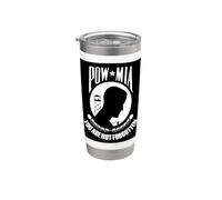 Bandiera POW MIA Bicchiere termico in acciaio inox doppia parete