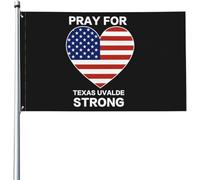 Bandiera Pray For Texas Uvalde Strong Stagione Bandiera Resistente Alle Intemperie Rinforzata Striscione All'Aperto, Per Giardino, Celebrazioni, Eventi, 90x150cm