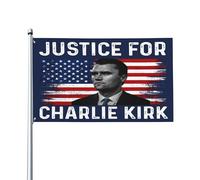 Bandiera "Prega per Charlie" Riposa in pace, Giustizia per Charlie, Bandiere Kirk, 3x5 piedi, Cartello striscione