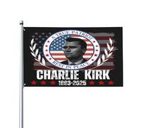 Bandiera "Prega per Charlie" Riposa in pace, Giustizia per Charlie, Bandiere Kirk, 3x5 piedi, Cartello striscione