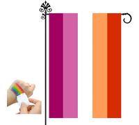 Bandiera Pride per esterni, 30,5 x 45,7 cm, bandiera arcobaleno da giardino, gentilezza, pace, uguaglianza, amore, inclusione, speranza, diversità, bandiere LGBTQ, decorazioni per esterni (G)