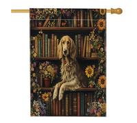 Bandiera primaverile per cani levriero afgano, 71 x 101 cm, double face, decorativa per esterni, libreria per fiori, per cuccioli, cortile, casa, bandiera, divertente, per esterni, piccolo cortile