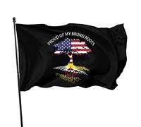 Bandiera Proud of My Brunei Roots 9,1 x 1,5 m Bandiere da muro dai colori vivaci e resistenti allo sbiadimento UV per esterni ed interni