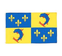 BANDIERA PROVINCIA DEL DELFINATO 150x90cm - BANDIERA PROVINCE DU DAUPHINÉ REGNO DI FRANCIA 90 x 150 cm - AZ FLAG