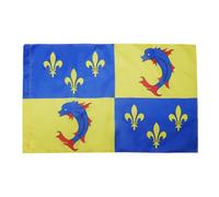BANDIERA PROVINCIA DEL DELFINATO 90x60cm - BANDIERA PROVINCE DU DAUPHINÉ REGNO DI FRANCIA 60 x 90 cm foro per asta - AZ FLAG